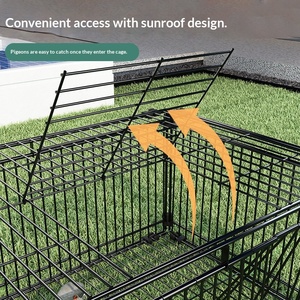 กรงนกพิราบโครงเหล็กทรงสี่เหลี่ยมผืนผ้า ป้องกั<span class=keywords><strong>นก</strong></span>าร<span class=keywords><strong>เข้า</strong></span>ออกได้ ประตูแบบวงแหวน ระบบเปิด-ปิดอัตโนมัติ สำหรับใช้งานกลางแจ้ง - Product Image 4