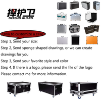 Flight case en aluminium personnalisable pour câbles, épaisseur 9/12 mm, en contreplaqué, solution de rangement étanche, OEM/ODM pour étuis d'instruments de musique