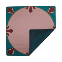 Tapis de Mahjong Double Face Déco Circle Sans Odeur Expédition Rapide Rouleau en Caoutchouc pour Mahjong Poker Casino Accessoires de Table de Nuit