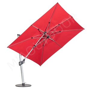 <span class=keywords><strong>Sombrilla</strong></span> de Patio en Cantilever de Aluminio, Diseño Comercial Personalizado, Manivela, Poste <span class=keywords><strong>Lateral</strong></span>, <span class=keywords><strong>para</strong></span> Jardín, Playa, Exteriores - Product Image 4