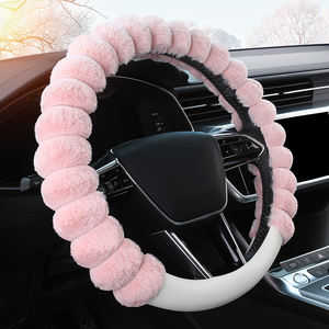 Fundas de <span class=keywords><strong>Volante</strong></span> Universales de Piel de Oveja Afelpada para Tacoma, Accord, Rav4, Mercedes Benz - Ajuste Perfecto - Product Image 1