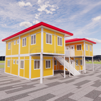Vente de maisons préfabriquées modulaires de luxe, design jaune personnalisé, pour bureaux universitaires, bâtiments en conteneurs, Oficina Plegable