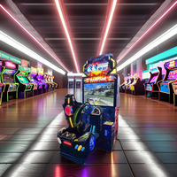 Machine de jeu d'arcade à monnayeur avec simulateur de course automobile pour centres de divertissement intérieurs