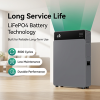 Système de Stockage d'Énergie Domestique Tout-en-un ESS LiFePO4 4 kW, Batterie 8 kWh, Hybride Solaire avec BMS Intelligent