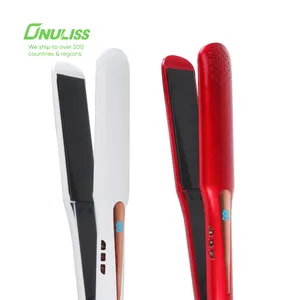 Fast Heating Ceramic Wide Panel Flat Iron Hair Straightener, Negative Ion Flat Iron Get Frizz-Free Hair