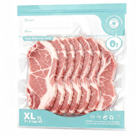 Sacs de conservation sous vide réutilisables avec valve d'air, double couche, sacs de conservation alimentaire sous vide, sacs à fermeture éclair pour aliments