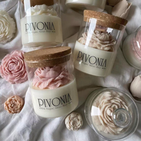 Großhandel Blumenförmige Rosen-Duftkerzen Luxuriöse Atmosphäre Valentinstag-Geschenk Aroma Benutzerdefinierte Duftnote