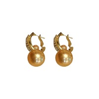 Boucles d'oreilles pendantes en alliage de strass rouge anti-perle, design de luxe léger, multi-usages, élégantes et tendance pour femme