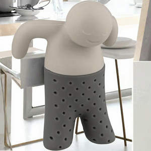 Creative Cute Reusable Silicone <b>Tea</b> Infuser Human Shape <b>Tea</b> <b>Maker</b> Device with Brewing Tool Strainer Fun Kitchenware Gift Gadget - Product Image 3