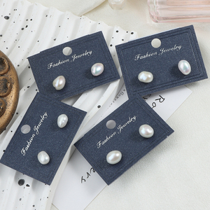 Pendientes de perlas de agua dulce barrocas trituradas sin núcleo con agujas de plata 925 al por mayor con cuentas irregulares de alto brillo - Product Image 2