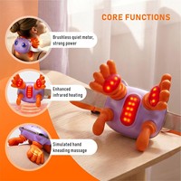 Großhandel Smart Nacken-Schulter-Massagegerät Tiefenkneten Heizung Infrarot-Wärmemassage USB-Aufladbar