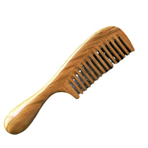 Wooden Massage <b>Comb</b> Sandalwood <b>Wide</b> Tooth Large Size For Home Use - Product Image 5