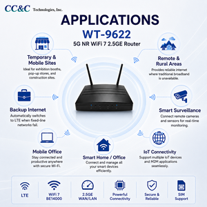 เราเตอร์ซิมการ์ด 5G NR คุณภาพสูง ผู้ผลิตโดยตรง เราเตอร์ WiFi 7 สำหรับใช้ในบ้าน - Product Image 2
