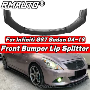 G37 G25 Lip Gloss Black <b>Car</b> Front Bumper Splitter Lip Spoiler <b>Diffuser</b> Body Kit For Infiniti G25 G37 2004-2013 <b>Car</b> Accessories - Product Image 1