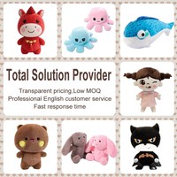 Boneka Plush Custom Langsung dari Pabrik, Layanan OEM ODM, MOQ Rendah, Mainan Boneka Berkualitas Tinggi untuk Pemasaran Merek dan Promosi Bisnis