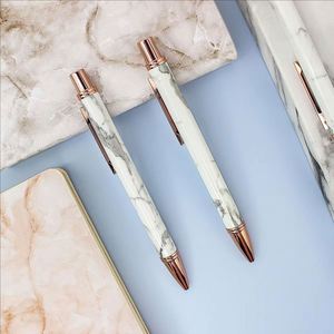 Cute Custom Metal Ballpoint <b>Pen</b> with Marble Texture Customizable Logo/Color Black/<b>Multi</b>-<b>Colored</b> Ink Wedding Signature Gift - Product Image 4