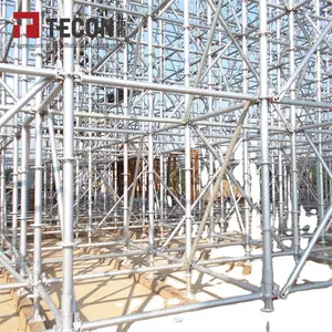 TECON Ringlock Steel Scaffolding With Q355 Material For Construction Standard Scaffolding Aluminium Scaffold