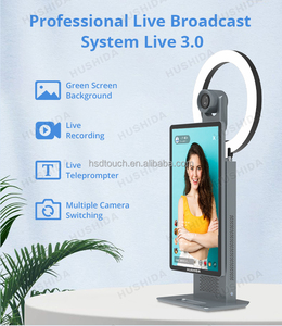 HUSHIDA Pantalla de 15,6 pulgadas Transmisión de video en vivo Máquina todo en una Cámara 4K Livestream <span class=keywords><strong>Facebook</strong></span> y YouTube - Product Image 4