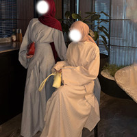 Ensemble Décontracté Femme Musulmane Willson Dubai, Abaya Kimono Ouvert Devant, Robe Élégante et Modeste pour Femmes Musulmanes