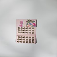 Palette de fards à paupières vide imprimée motif jardin de dessins animés coloré, pour emballage cosmétique DIY sous marque privée