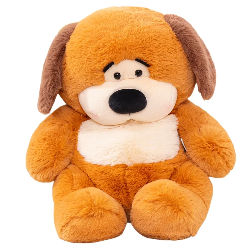 गर्म बिक्री प्यारा बड़ा चेहरा प्यारा कुत्ता आलीशान खिलौना गुड़िया सिमुलेशन बच्चों के उपहार के लिए कुत्ते गुड़िया सजावट गतिविधियां