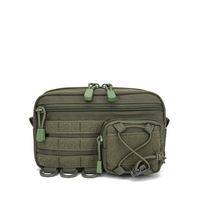 Pochette tactique Molle QET1085, sac utilitaire EDC, trousse de premiers secours, support de téléphone, sac banane Oxford pour sports de plein air