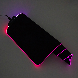 Tùy Chỉnh Thiết Kế LOGO Chất Lượng Cao Non-slip Không Thấm Nước <span class=keywords><strong>LED</strong></span> Đầy Màu Sắc Chiếu Sáng Cao Su Cơ Sở RGB Bàn Phím Chuột Pad Mat - Product Image 6