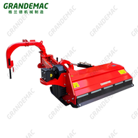 Tondeuse à fléaux hydraulique à déplacement latéral pour travaux agricoles, série AGF, largeur de travail de 1,4 à 2,2 m, machine à couper l'herbe avec certification CE
