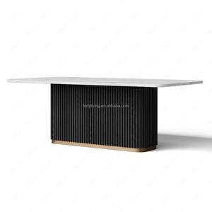 FERLY Meubles de luxe en chêne moderne, meubles de salle à manger, ensemble de salle à manger rectangulaire, ensemble de table à manger ronde ouverte - Product Image 3