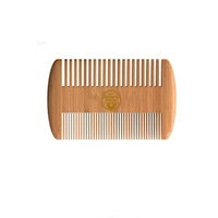 Brosse à barbe professionnelle en bois de poils de sanglier doux, peigne de rasage pour hommes, Kit de peigne à moustache avec sac cadeau, ensemble de peignes à cheveux