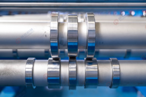 Chuyển tiếp sáng tạo hình thang hồ sơ cuộn tạo thành máy cho ngành công nghiệp xây dựng - Product Image 4