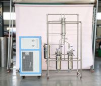 Échangeur de chaleur à tube de distillation moléculaire à courte trajectoire en acier inoxydable haute performance, garantie 1 an, pour matériaux à haute masse moléculaire