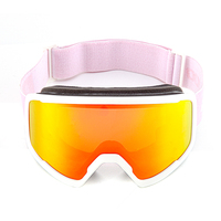 Lunettes de ski anti-buée et anti-éblouissement à prix de gros, protection UV400, logo personnalisé, pour adultes