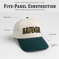 Casquette personnalisée avec logo pour hommes et femmes, vente en gros, en sergé de coton bicolore, casquette snapback, streetwear, course à pied, golf, gym, voyage, quotidien