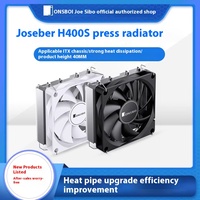 Refroidisseur de processeur Jonsbo HP400S avec 4 caloducs, ventilateur PWM 90 mm 4 broches, roulement à billes en cuivre et aluminium, LED RGB pour boîtier d'ordinateur