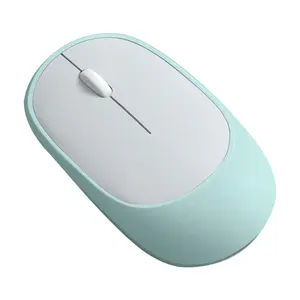 Macaron Color Silent Dual Mode Wireless Mouse Portable Wireless Bluetooth Mouse Notebook Tablet Wireless Mouse Gamer