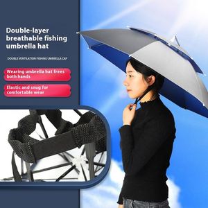 Sombrero de Pesca Plegable Grande para Adultos al por Mayor, con Publicidad Personalizada, de Poliéster, Estilo Clásico, 8 Varillas, Manual, para Hombres y Mujeres - Product Image 3