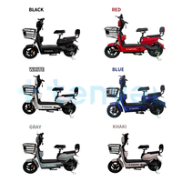 Nuevo Scooter Eléctrico Clásico de 400W 48V de Venta al por Mayor en China para 2024, Moto Eléctrica con Batería Extraíble, Potente Bicicleta Eléctrica