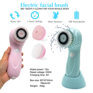 Electric Exfoliating Massage <strong>Device</strong> Waterproof Deep Cleaning Exfoliation <strong>Rotating</strong> Spa Facial Cleansing Brush - Product Image 3
