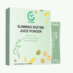 Disponible en stock poudre de jus amincissant les enzymes digestives saupoudrent les prébiotiques et les probiotiques pour la perte de poids