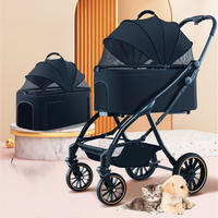 Vente en gros Poussette professionnelle multifonctionnelle de luxe bon marché personnalisée pour animaux de compagnie
