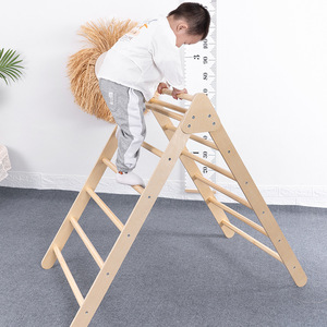 Q&M Otros Juguetes Educativos, Toboganes, Gimnasio al Aire Libre, Estructura de Madera para Niños, Montessori, Escalada - Product Image 4