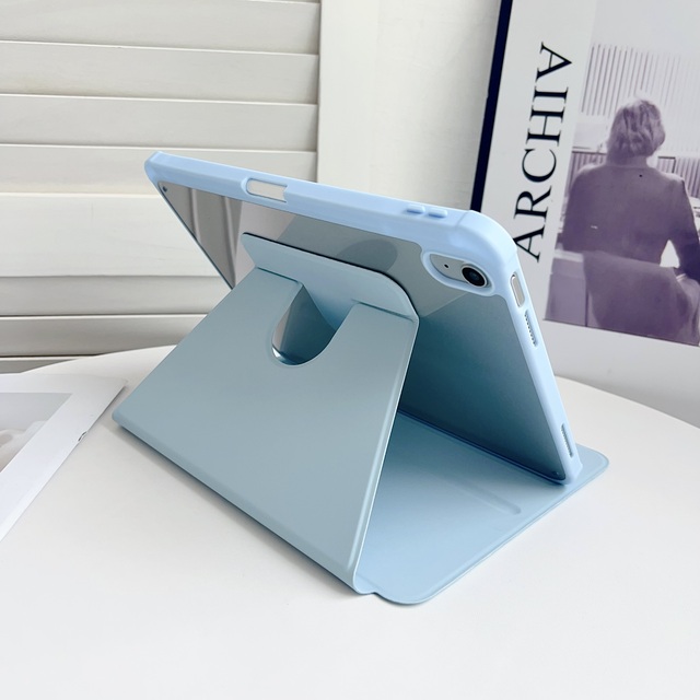 360° Rotation Cover for iPad M2 Air 5 4 10th 10.9in Mini 6 7/8/9th 10.2in Pro 11 12.9 13 Sleep Wake Leather Business Tablet Case