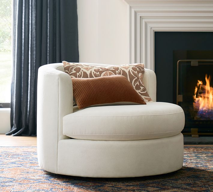 armchair for living room upholstered swivel armchair