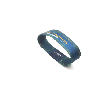 Pulseras Elásticas Personalizadas de Poliéster con Logotipo Impreso, de Alta Calidad, al por Mayor, con Logotipo Personalizado - Product Image 4