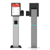 Kiosque en libre-service personnalisé avec écran tactile incurvé 10 points, prise en charge SDK, imprimante thermique, lecteur de codes-barres, machine de commande pour restaurants