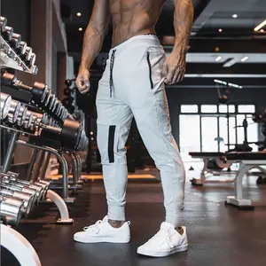 Высококачественная Спортивная одежда для фитнеса, облегающие тренировочные штаны для спортзала, Джоггеры для мужчин
