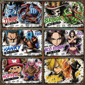 Planche décorative Anime One Piece scintillante, personnages <span class=keywords><strong>Manga</strong></span> japonais personnalisés, bord doré, Shikishi pour décoration murale de chambre - Product Image 3