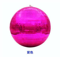 Boule disco miroir de 30 cm, grande sphère réfléchissante, décoration de fête en boîte de nuit, mariage, esthétique rétro, lumière de scène DMX, 150 tr/min