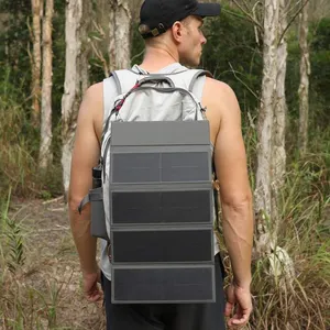 Extérieur étanche fonction de charge rapide téléphone portable chargeur d'ordinateur portable dossier d'alimentation mini panneau solaire sac à dos